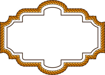 frame with rope pattern border