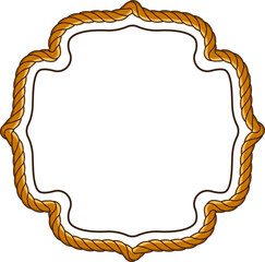 frame with rope pattern border