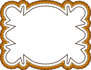 frame with rope pattern border