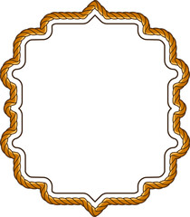 frame with rope pattern border