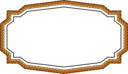 frame with rope pattern border