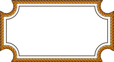 frame with rope pattern border