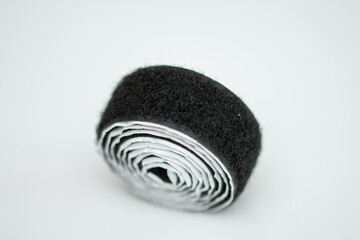 black Velcro type slim band black, fluffy + velvet