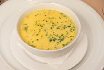  Tripe Soup, Ciorba de Burta  yellow soup