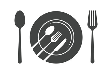 Utensil Vector,  Restaurant Equipment, Cooking Equipment, Clip Art, Silhouette, Fork, Spoon, Fork Silhouette, illustration