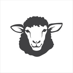 Sheep head icon. Lamb head symbol icon design. Sheep head icon. Vector illustration. 