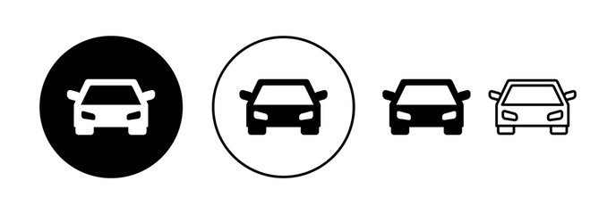 Car icon vector for web and mobile app. car sign and symbol. small sedan