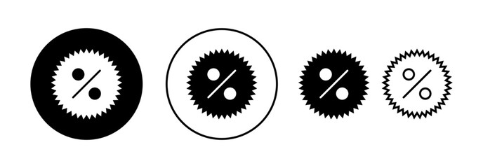 Discount icon vector for web and mobile app. Discount tag sign and symbol