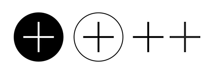 Fototapeta premium Plus Icon vector for web and mobile app. Add plus sign and symbol