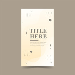 Creative story background, gradation white and yellow pastel,wave, elegant,eps 10