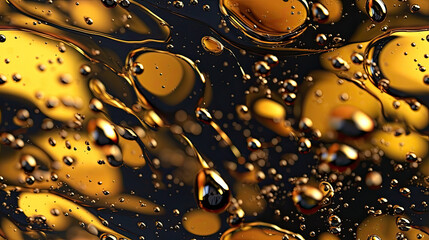 Oil and Gold Abstract Art