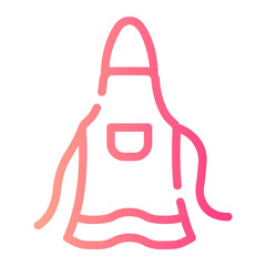 apron Line Gradient Icon