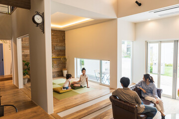 一家団欒の様子