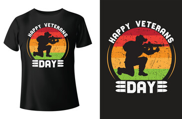 happy veterans day t-shirt design and vector template.