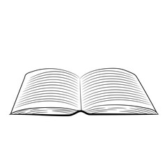 open book vector illustration