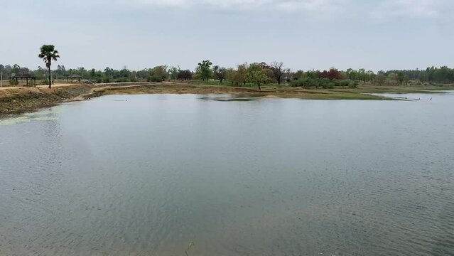 A well near a lake in Jharkhand. Bhedifaram Dam