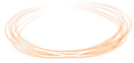 Gilded Golden Light Circle Abstract