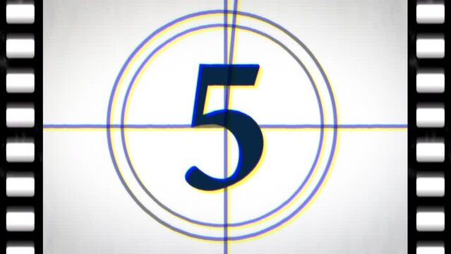 Top 10 countdown with chromatic aberration