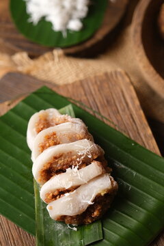 Kue Moci is a kind of traditional food made from glutinous rice flour filled with ground peanuts and coconut sugar. Indonesian food. Chinese traditional snack. 