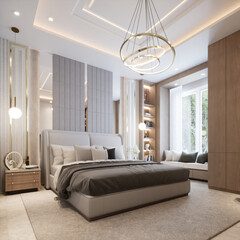 3D Render Modern Interior Design 
