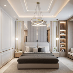 3D Render Modern Interior Design 