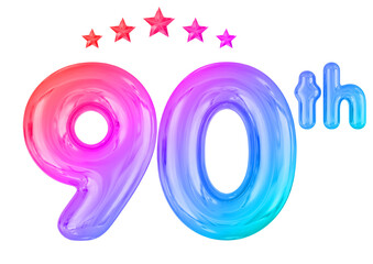 90th Anniversary Balloons