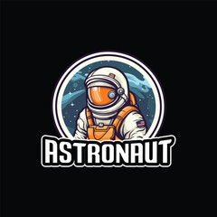 Astronaut Mascot Logo Design Astronaut Vector
