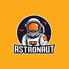 Astronaut Mascot Logo Design Astronaut Vector