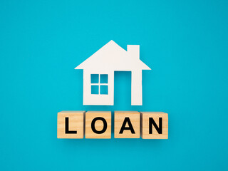 Home loan and risk management concept. Property investment and house mortgage.
