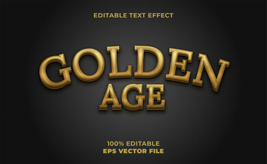 3d golden age text effect

