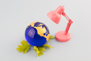 World Earth Day Table Lamp Illuminates Earth