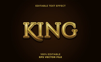 3d king text effect
