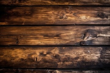 wooden plank wall texture with natural wood grain and knots Generative AI