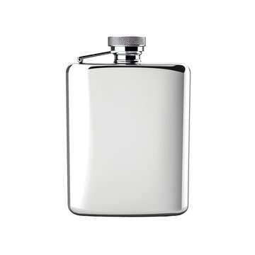 Sleek stainless steel hip flask
