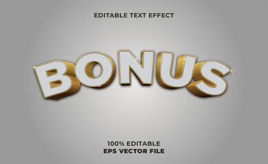 3d bonus text effect
