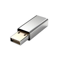 USB flash drive with a metallic casing

