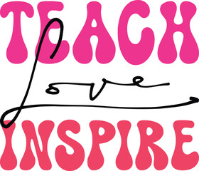 Teacher retro svg bundle