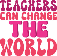 Teacher retro svg bundle