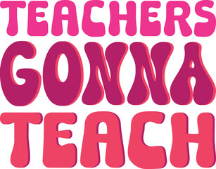 Teacher retro svg bundle