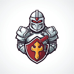 Knight Mascot Logo Design Warrior Mascot Logo Design Knight Vector Art Warrior Vector Art