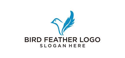 bird feather logo
