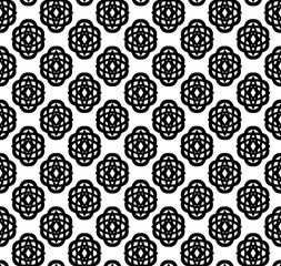seamless pattern with grid pattern fence texture wire circle buble  geometric chain link design barrier flower vintage netting arts.