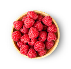 raspberries in a bowl