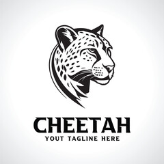 Cheetah Logo Design Minimal Modern Cheetah Logo Design 