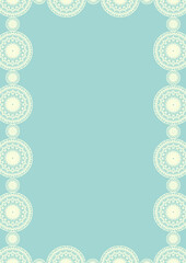 花レース×夏・フレーム(緑)