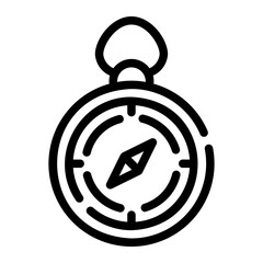 Fototapeta premium compass Line Icon