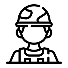 soldier Line Icon