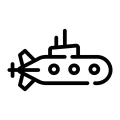 submarine Line Icon