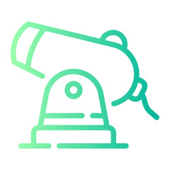 cannon Line Gradient Icon
