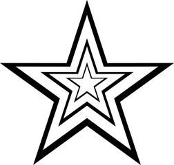 black and white star symbol icon silver golden celetration 
